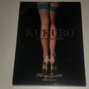 Honey Birdette Kukuro Jade stockings size Large New